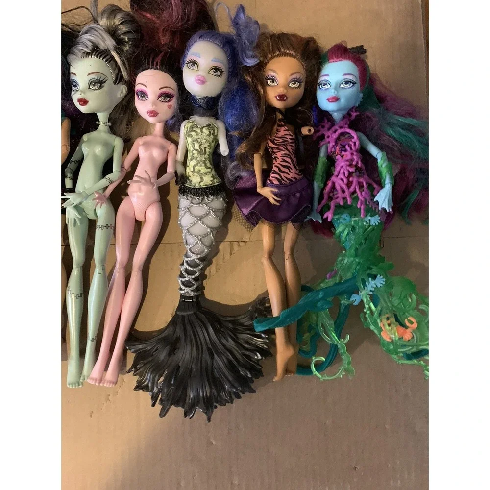 10 Monster High Dolls Collection: Draculaura, Frankie Stein, Clawdeen, Heath